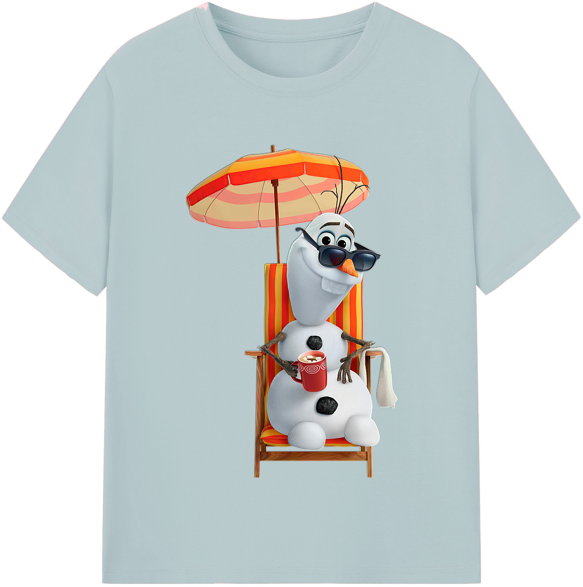 （画像用） アナと雪の女王 アンナ エルサ Frozen Anna Elsa 綿100％半袖Tシャツ（フロントプリント）